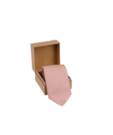 Blended Raw Silk Pink Tie