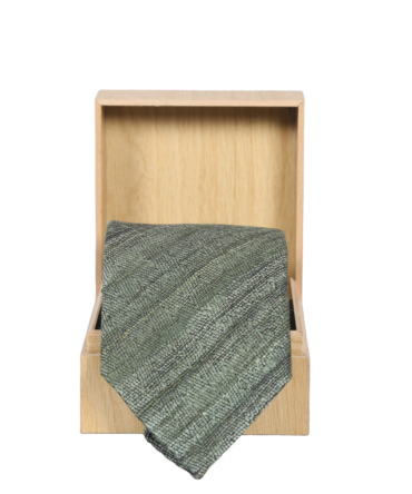 Pure Raw Silk Green Tie