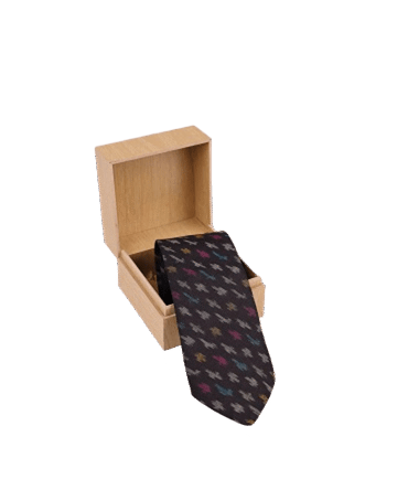 Black Ikaat Tie
