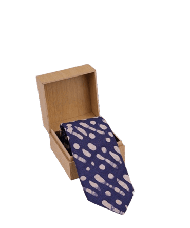 Blue Base Print Tie