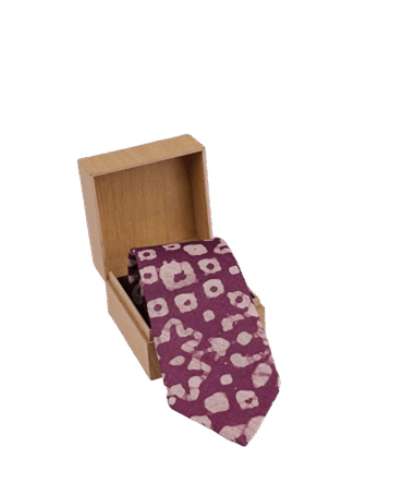 Purple Base Print Tie