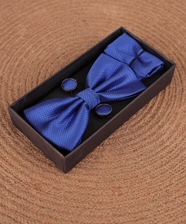 Blue Bow Tie Set