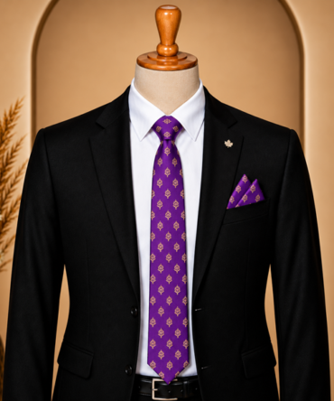 Ajrakh Modal Magenta Tie